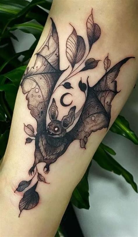 bat tattoo|100+ Trendy Bat Tattoos, Designs & Meanings .